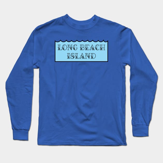 Long Beach Island Long Sleeve T-Shirt by MAS Design Co